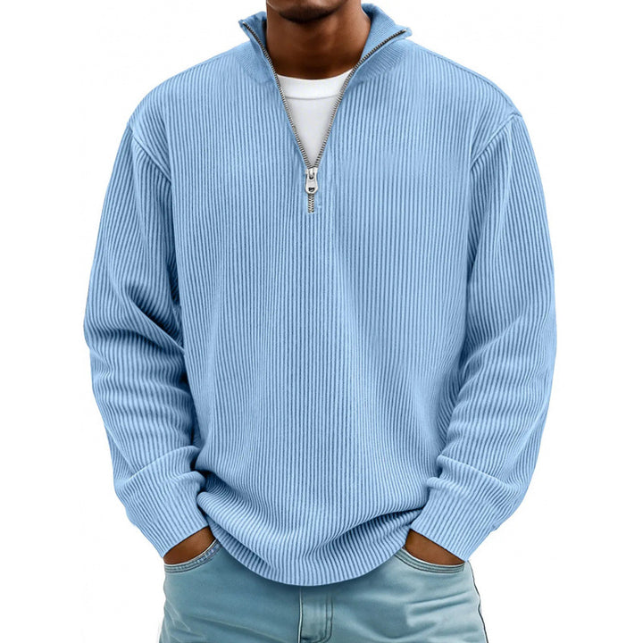 Herren Modischer Sweatpullover mit Reißverschluss Drune