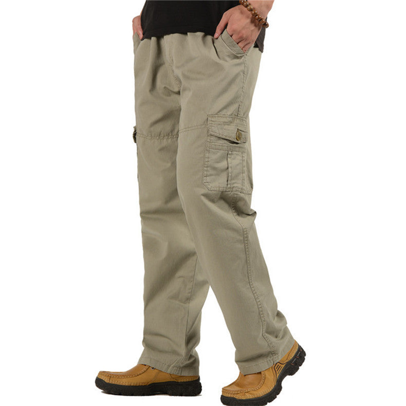 Herren weite Cargo-Bundhose mit Multifachtaschen & entspanntem Baggy‑Schnitt Drune