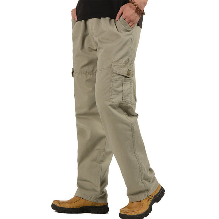 Herren weite Cargo-Bundhose mit Multifachtaschen & entspanntem Baggy‑Schnitt Drune