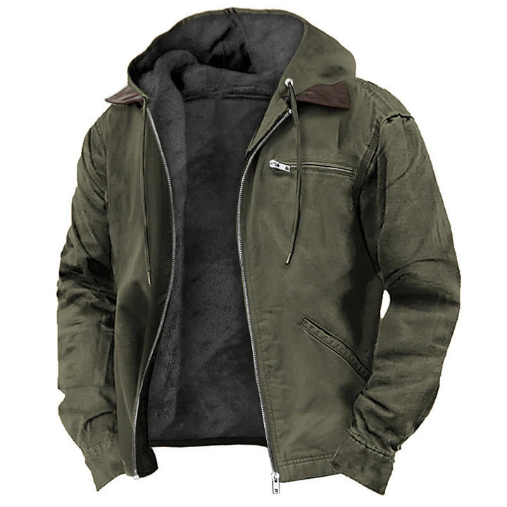 Herren Modische Freizeitjacke mit Kapuze