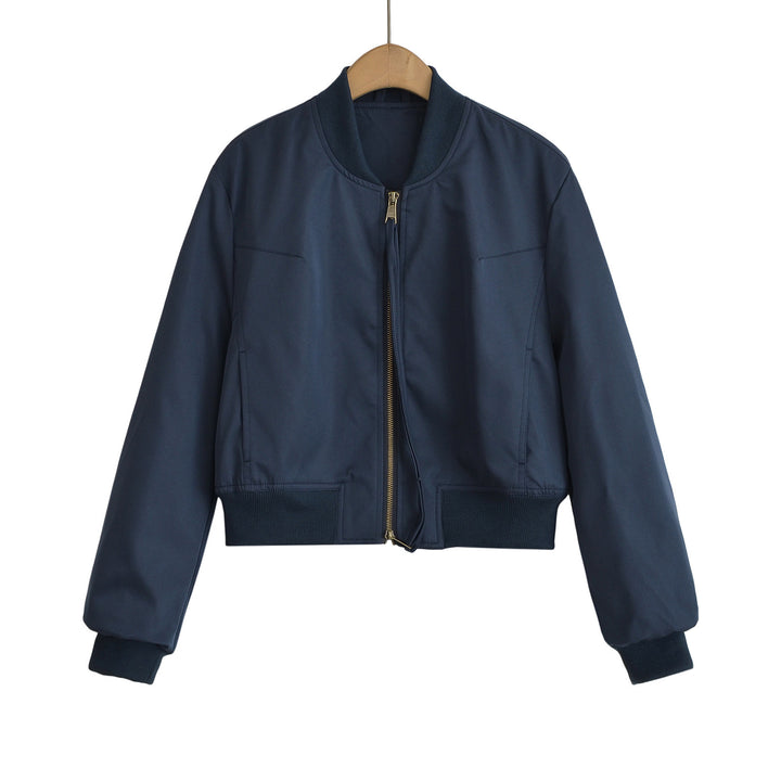 Damen modische Kurzjacke mit elastischem Bündchen Drune