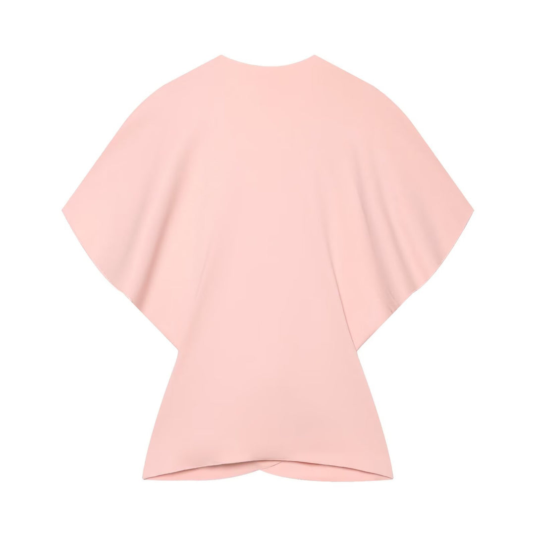 Damen Wickel-Top mit Kimonoärmeln und Twist-Detail Drune