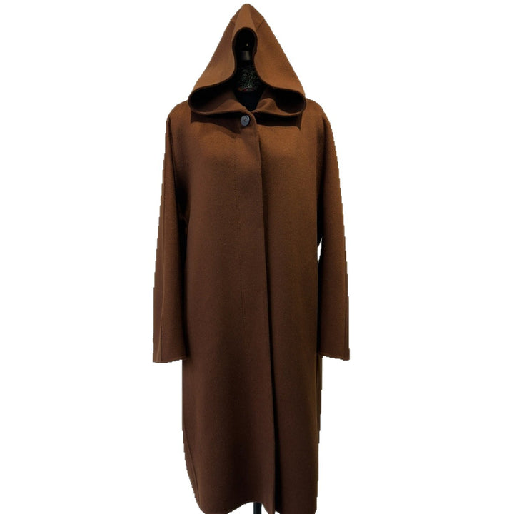 Damen Eleganter Kapuzen-Wickelmantel Drune