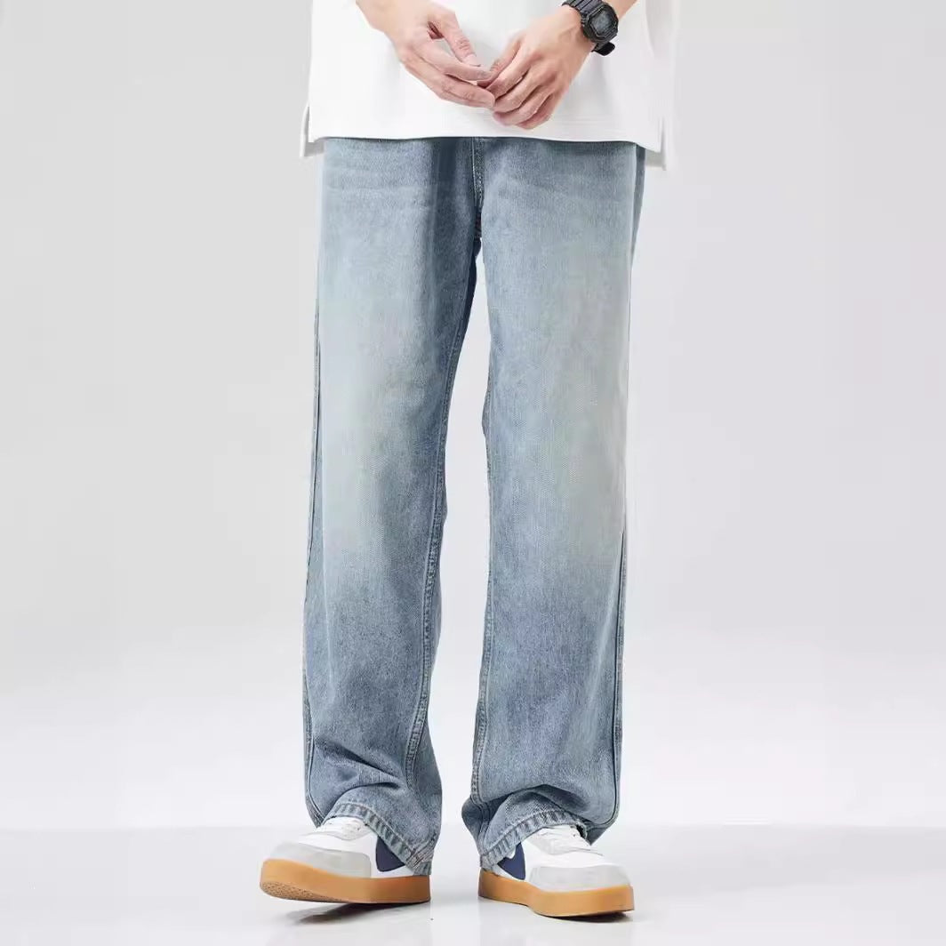 Herren Weitgeschnittene Jeans mit hohem Bund Drune