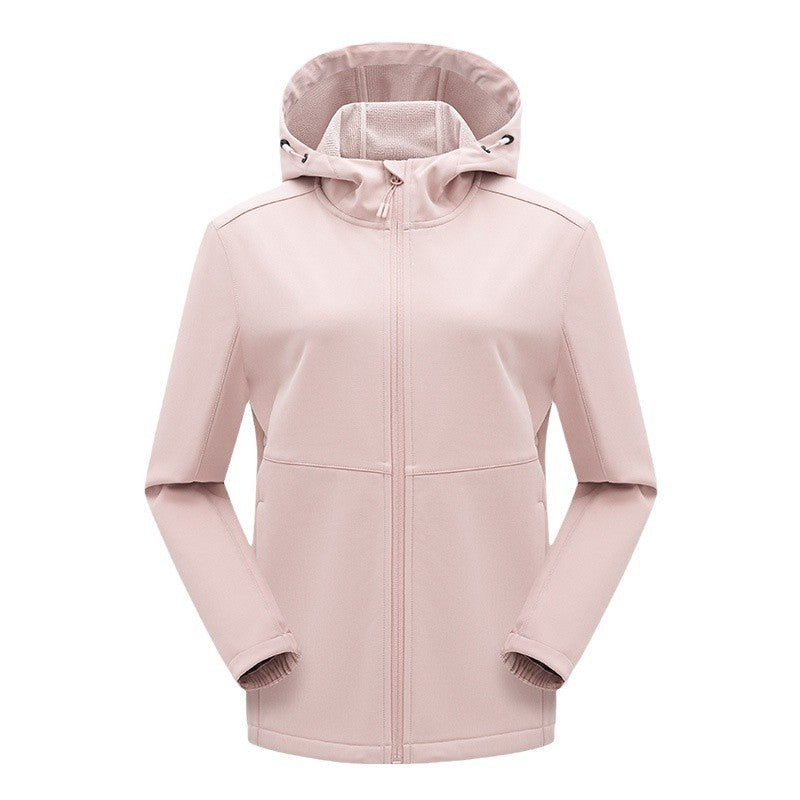 Herren technische Softshelljacke mit fleecegefütterter Kapuze und elastischem Stretchschnitt Drune