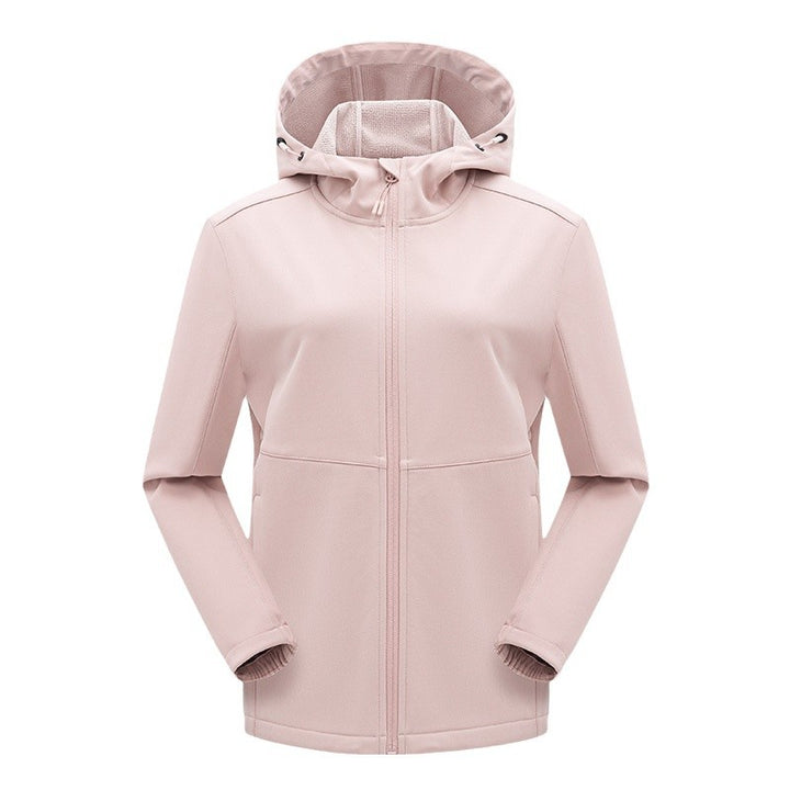 Herren technische Softshelljacke mit fleecegefütterter Kapuze und elastischem Stretchschnitt Drune