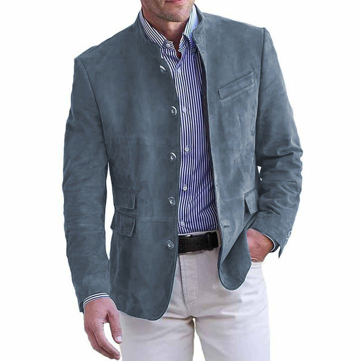 Herren elegante Wildlederjacke Drune