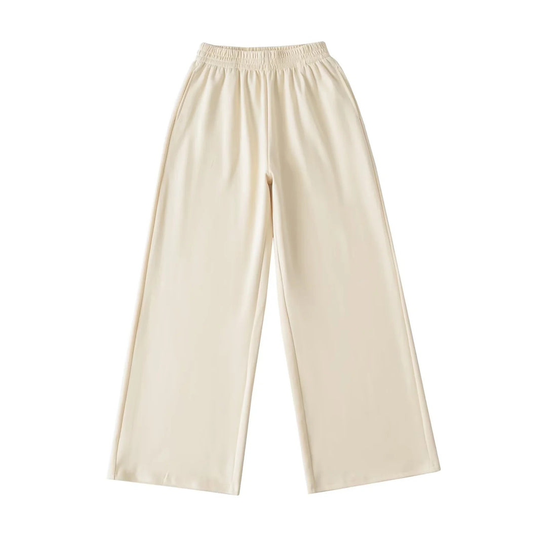 Damen weite Jersey-Hose mit elastischem Bund Drune