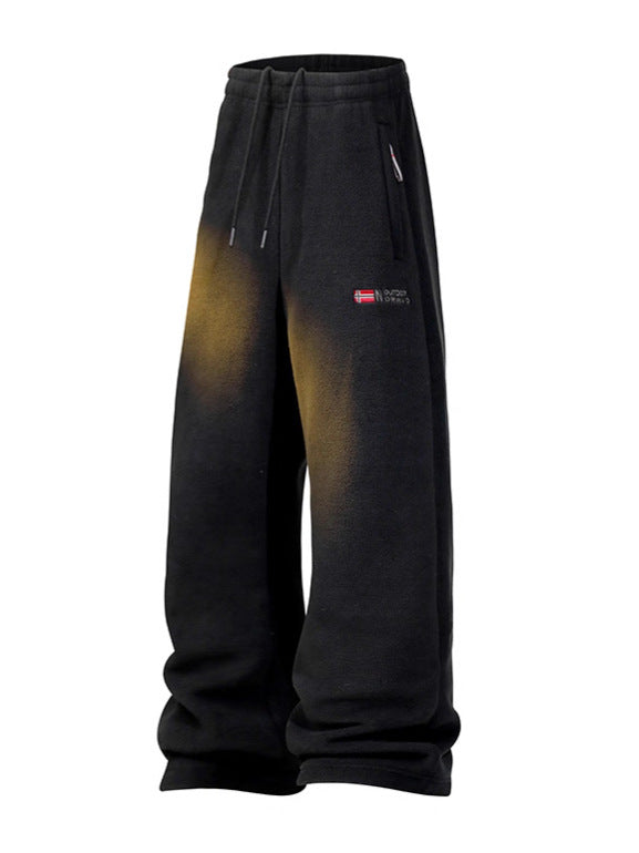 Damen Fleece-Hose mit elastischem Bund, Reißverschlusstaschen und Thermo-Innenfutter Drune