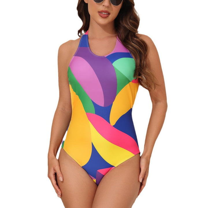 Damen Sportliches Bikini-Set mit farbenfrohen Grafiken Drune