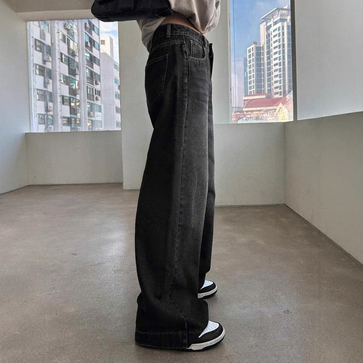 Damen Weite Jeanshose im modernem Schnitt mit elegantem Design Drune