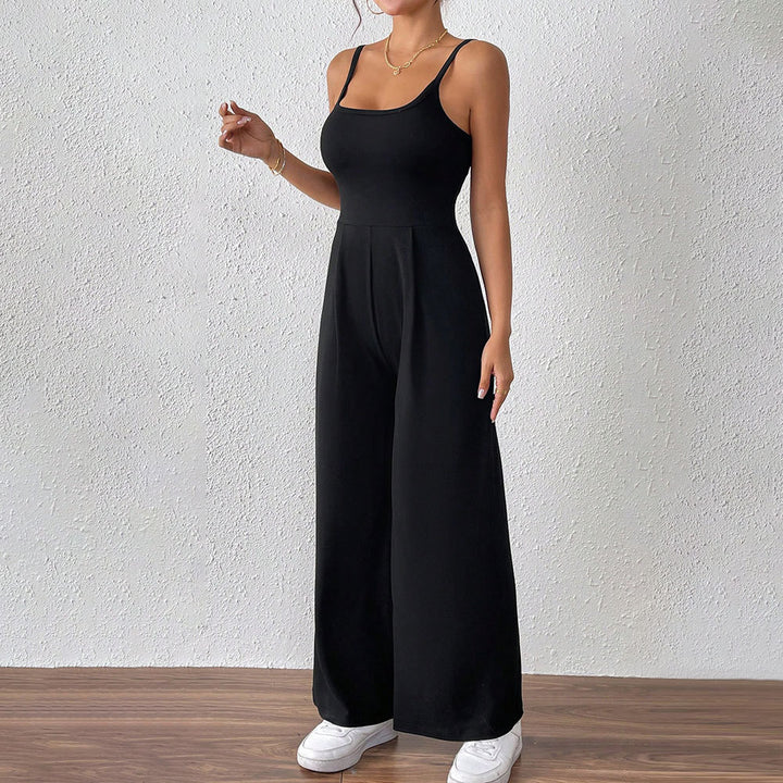 Damen lässiger Jumpsuit mit schmalen Trägern und elegantem Schnitt Drune