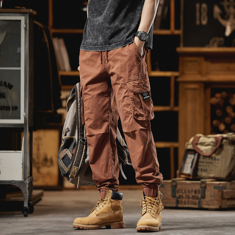 Herren Relaxed‑Fit Ripstop Cargojoggerhose mit D Ring und Mehrfachtaschen Drune