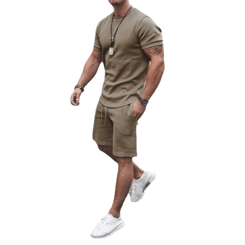 Herren sportliches Kurzarm-Set aus atmungsaktivem Material Drune