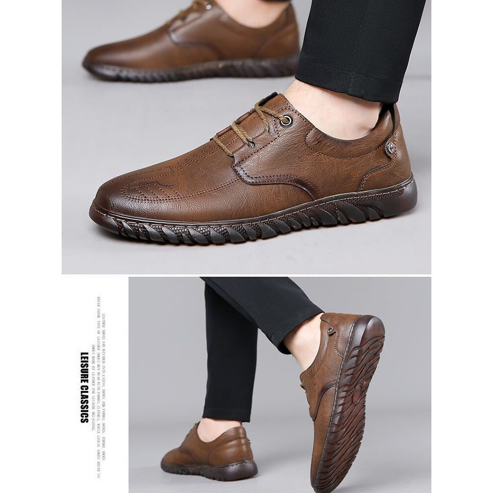 Herren Elegante Ledersneaker Drune