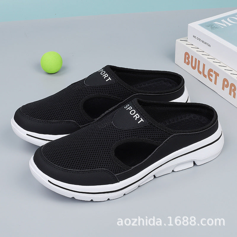 Damen nan atmungsaktive Netzgewebe-Slipper mit ergonomischem Komfortfußbett Drune