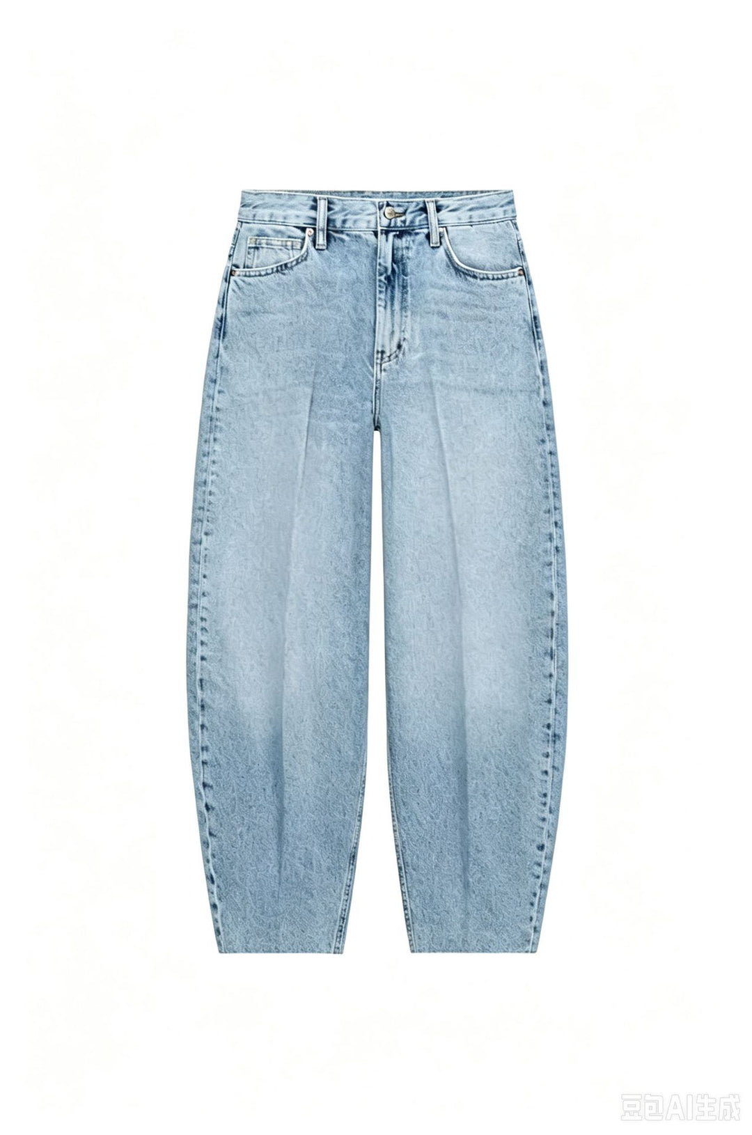 Damen Hochtaillierte Relaxed‑Fit Jeans mit konischem Bein Drune