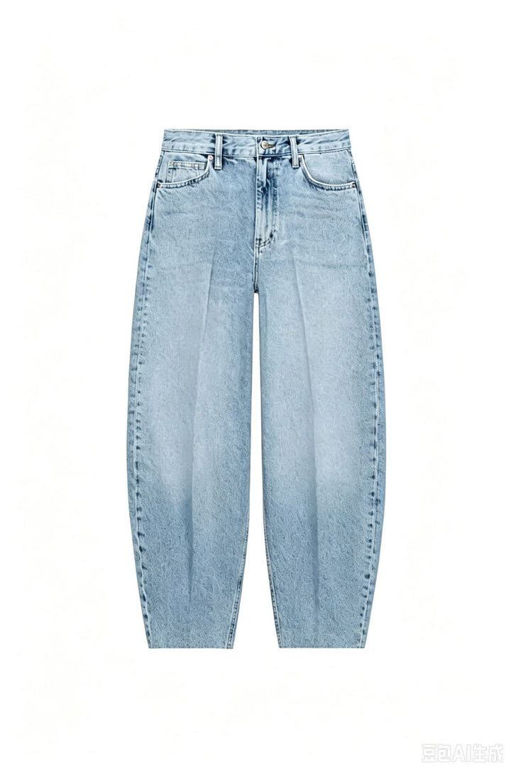 Damen Hochtaillierte Relaxed‑Fit Jeans mit konischem Bein Drune