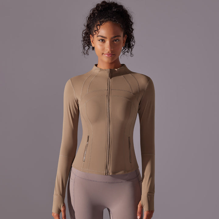 Damen Sportjacke mit figurschmeichelndem Schnitt und praktischem Reißverschluss Drune
