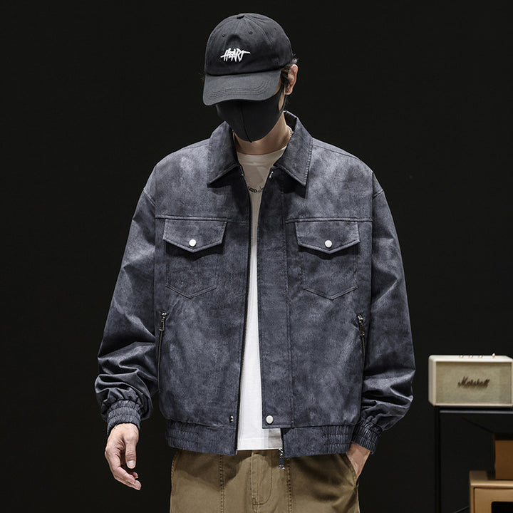 Herren Modische Freizeitjacke mit elastischen Bündchen