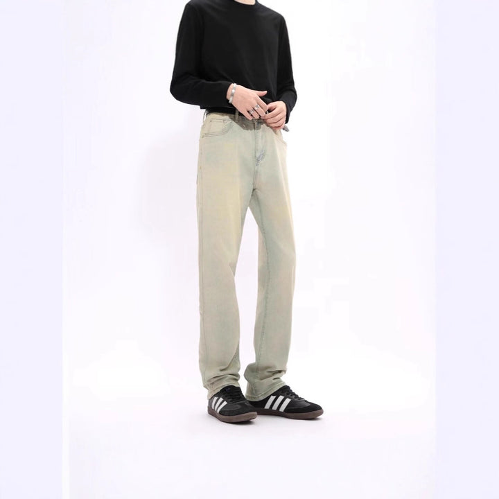 Herren Lässige Hochtaillierte Jeans Drune