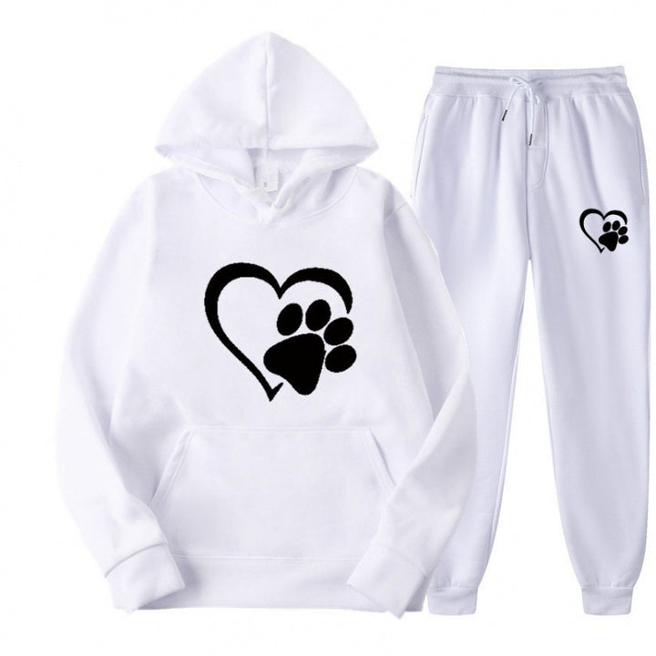 Damen Kuscheliger Hoodie und Jogginghose Set Drune
