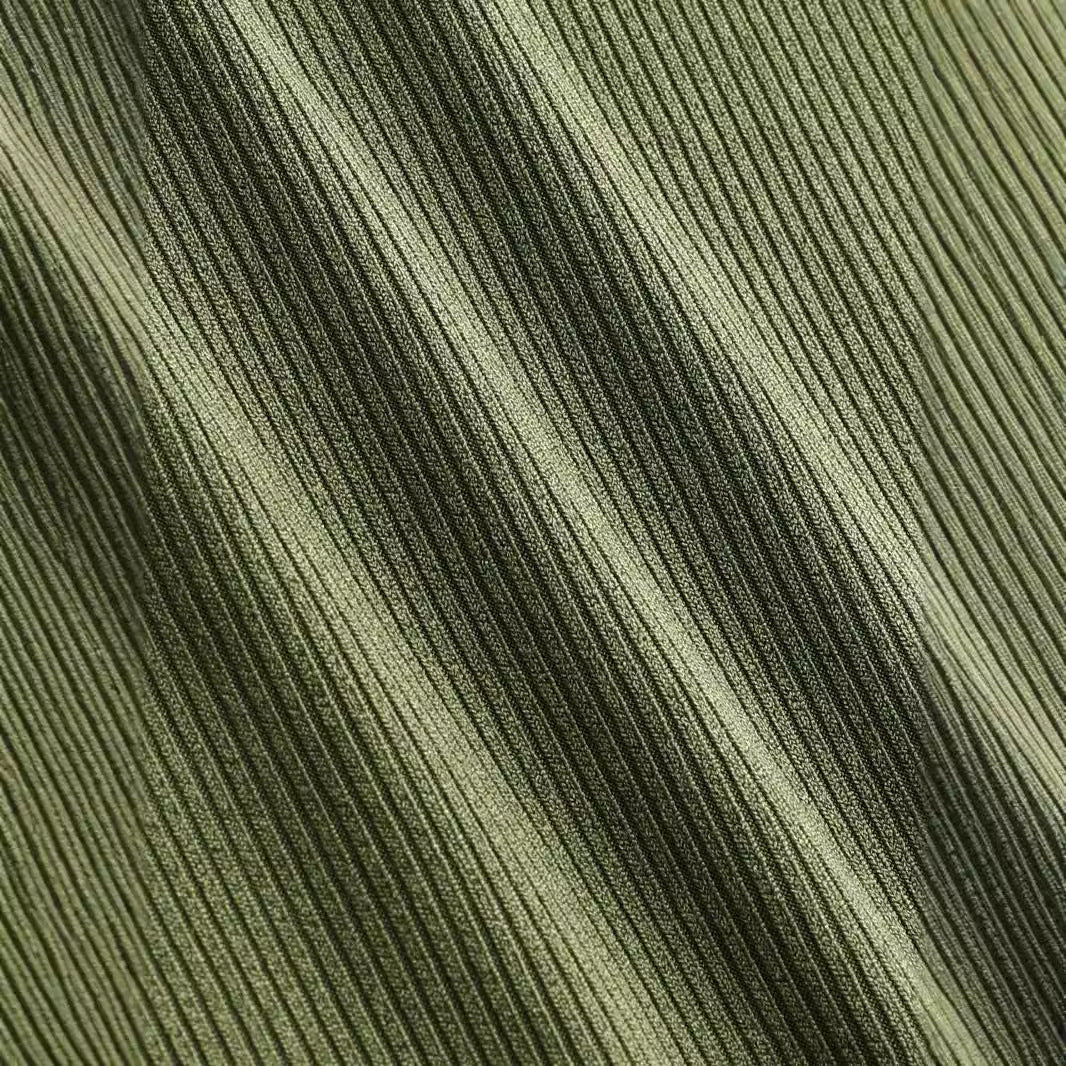 Damen Weite Feinstrick-Palazzohose mit hohem Elastikbund und Faltenfall Drune