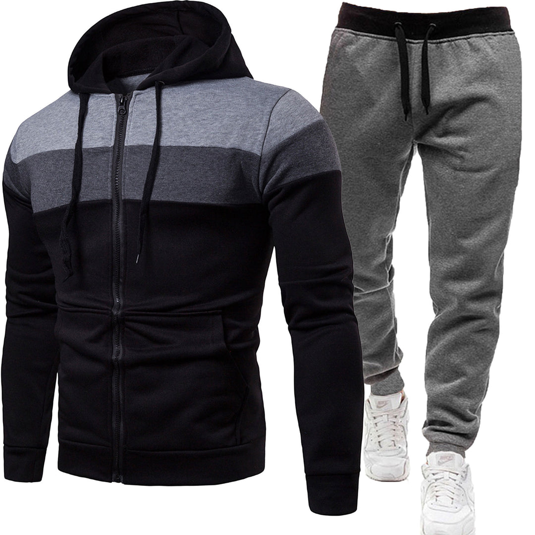 Herren nan zweiteiliges Freizeit-Jogginganzug-Set Drune