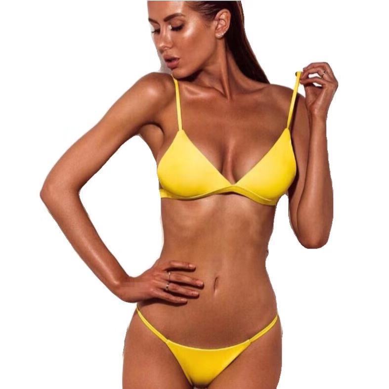 Damen Minimalistisches Triangel-Bikini Drune