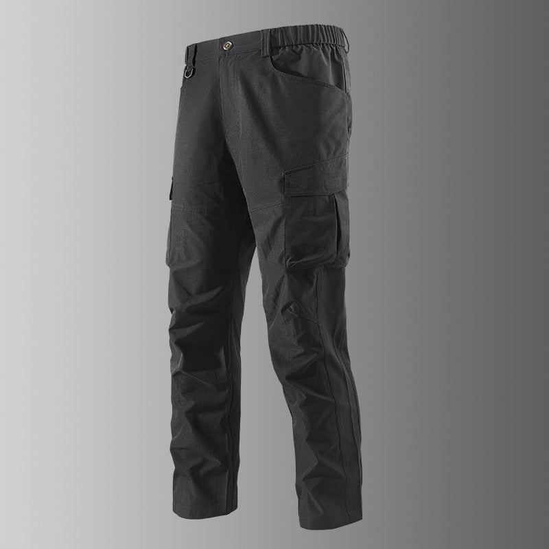 Herren Outdoor-Cargohose mit elastischem Bund, vorgeformten Knien und Multifunktions-Taschen Drune