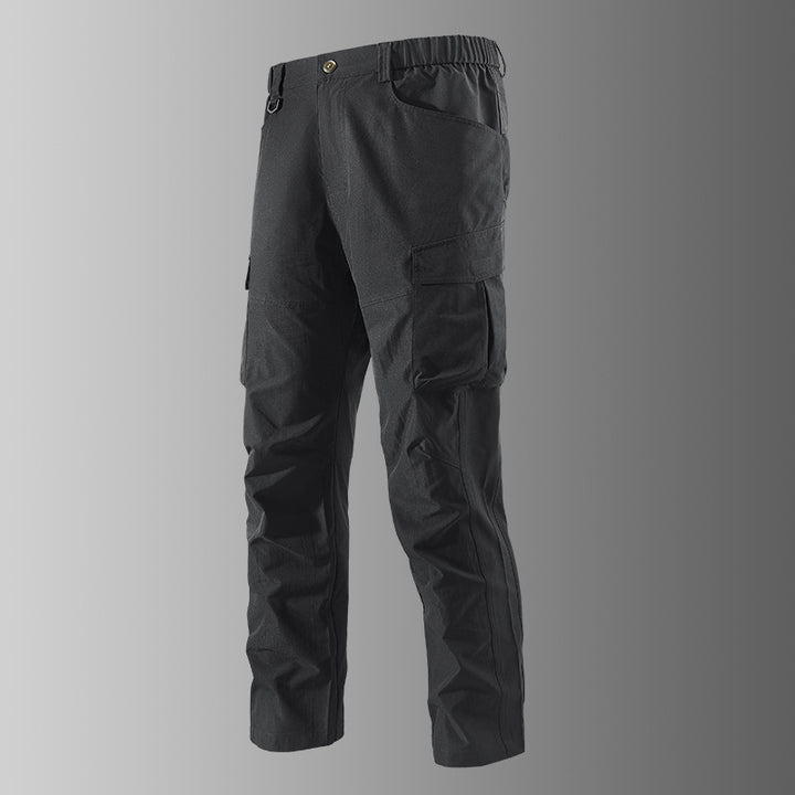 Herren Outdoor-Cargohose mit elastischem Bund, vorgeformten Knien und Multifunktions-Taschen Drune