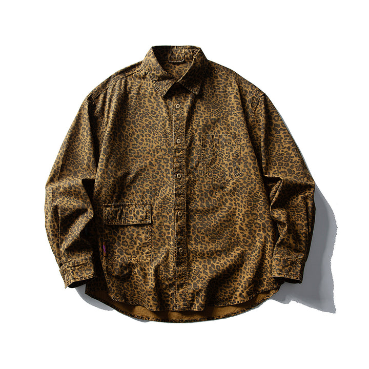 Herren Utility-Overshirt aus robustem Baumwoll-Canvas mit Brust- und Klappentasche Drune