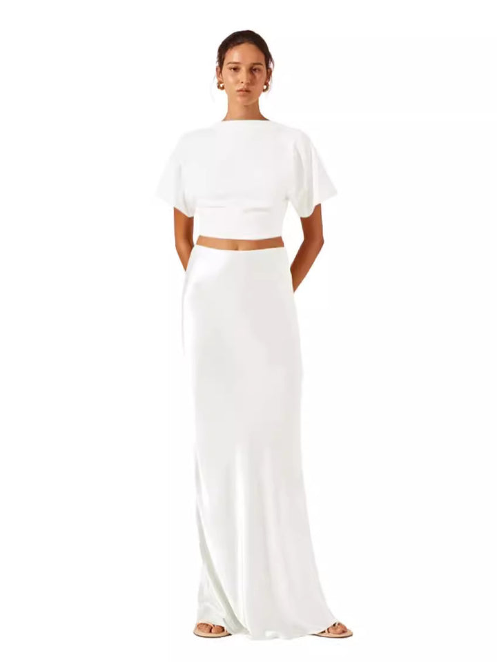Damen Satinähnliches Abendkleid Drune