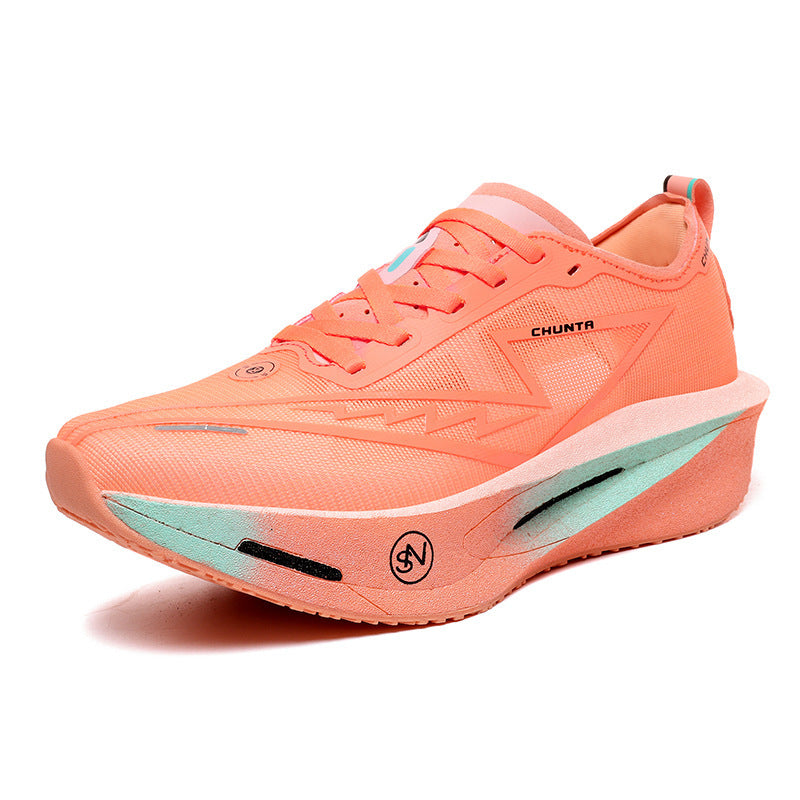 Unisex leichter Performance Laufschuh mit gedämpfter Plateausohle und atmungsaktivem Mesh Drune