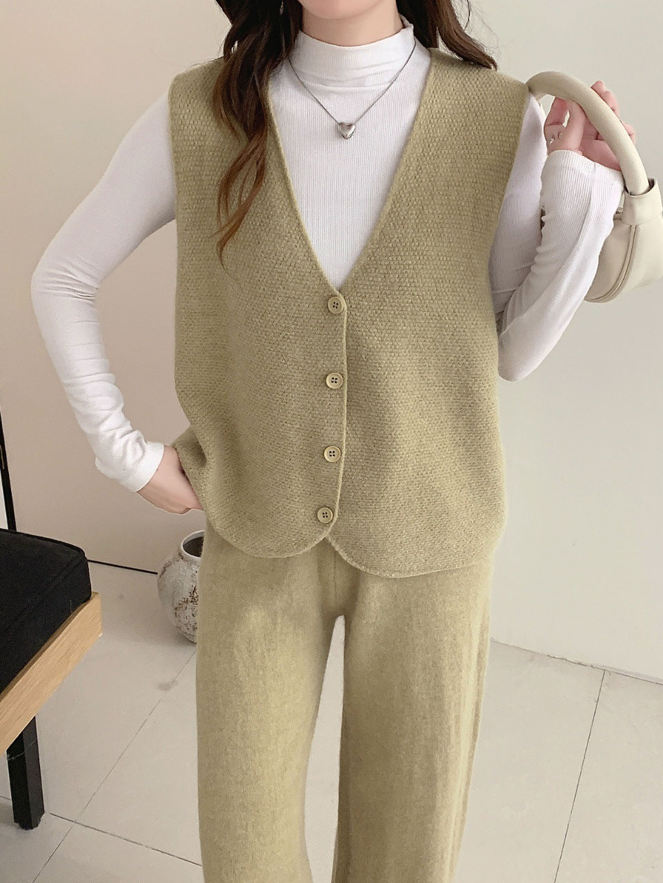 Damen Luxuriöses Strickanzug Drune