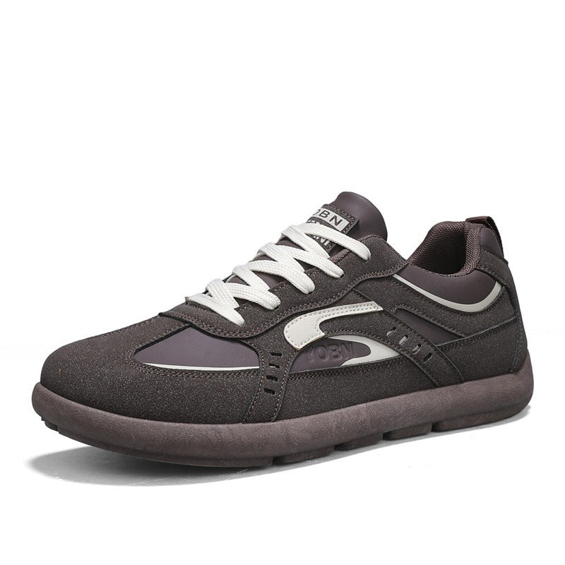 Herren urbaner Retro-Sneaker mit Veloursoptik, gedämpfter Zwischensohle und verstärkter Zehenkappe Drune