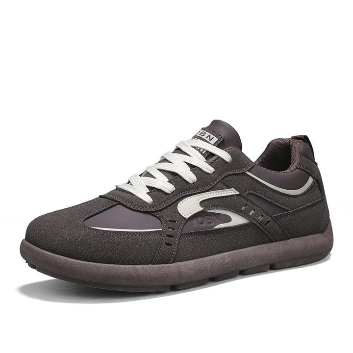 Herren urbaner Retro-Sneaker mit Veloursoptik, gedämpfter Zwischensohle und verstärkter Zehenkappe Drune