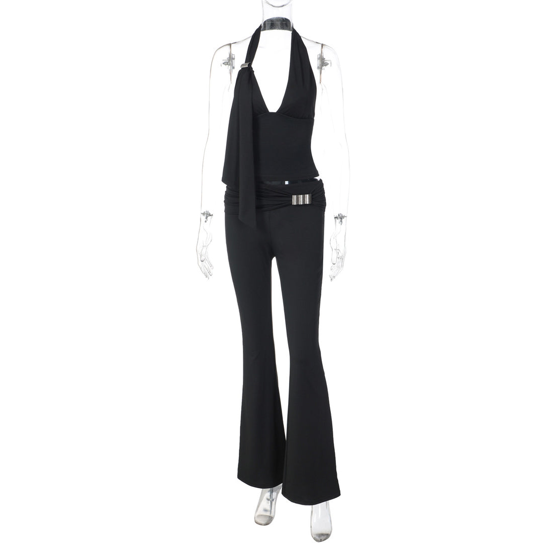 Damen Jumpsuit mit elegantem Halterdesign und schmaler Passform Drune