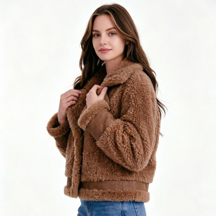Damen Kuschelige Teddyjacke Drune