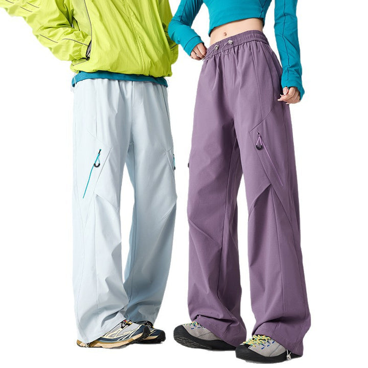 Herren Weite technische Cargo-Hose mit Utility-Taschen und elastischem Bund Drune