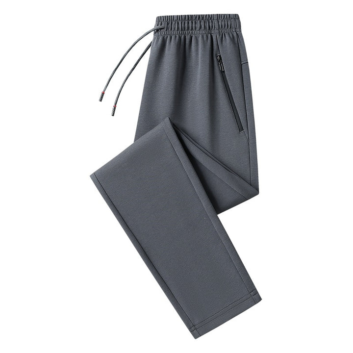 Herren Jogginghose mit geradem Bein, elastischem Bund & Reißverschlusstasche Drune