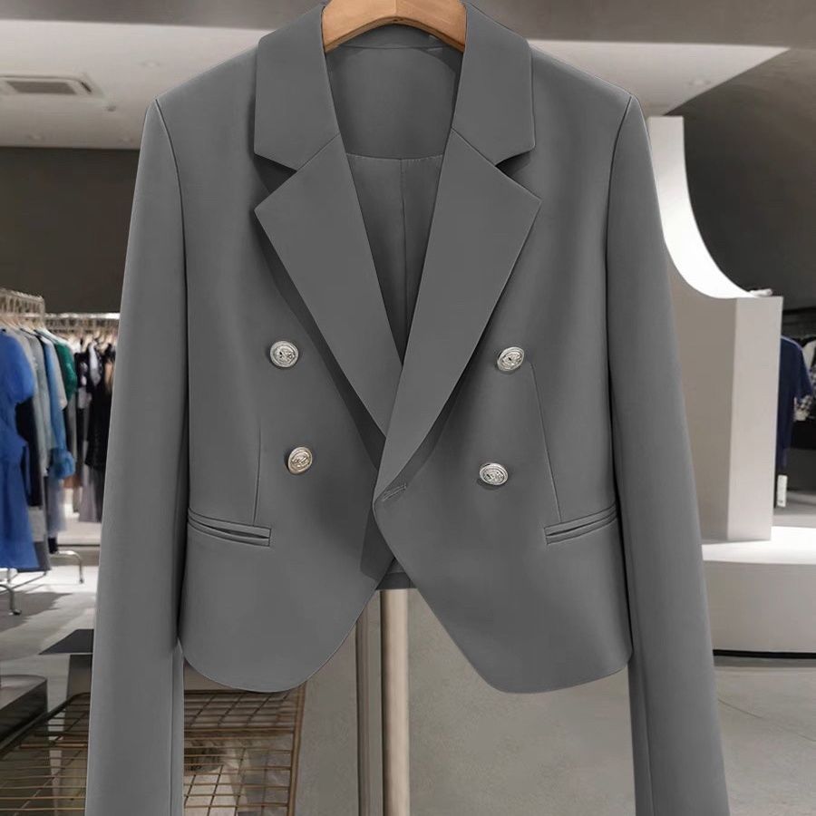 Damen zeitloser Doppelreiher Blazer Drune