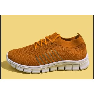 Damen nan leichte Strick-Sneaker mit sockenhaftem Schaft, atmungsaktivem Mesh-Obermaterial und flexibler Gummiprofilsohle Drune