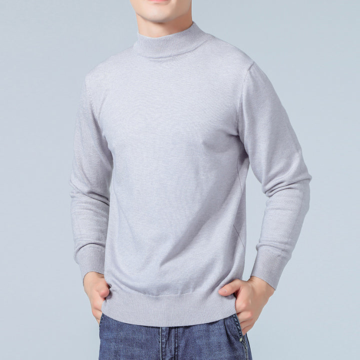 Herren Feiner Mockneck-Pullover aus hochwertigem Feinstrick mit gerippten Abschlüssen Drune