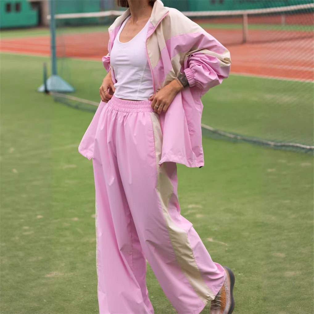 Damen Sportjacke und passende Hose mit farblich abgestimmtem Design Drune