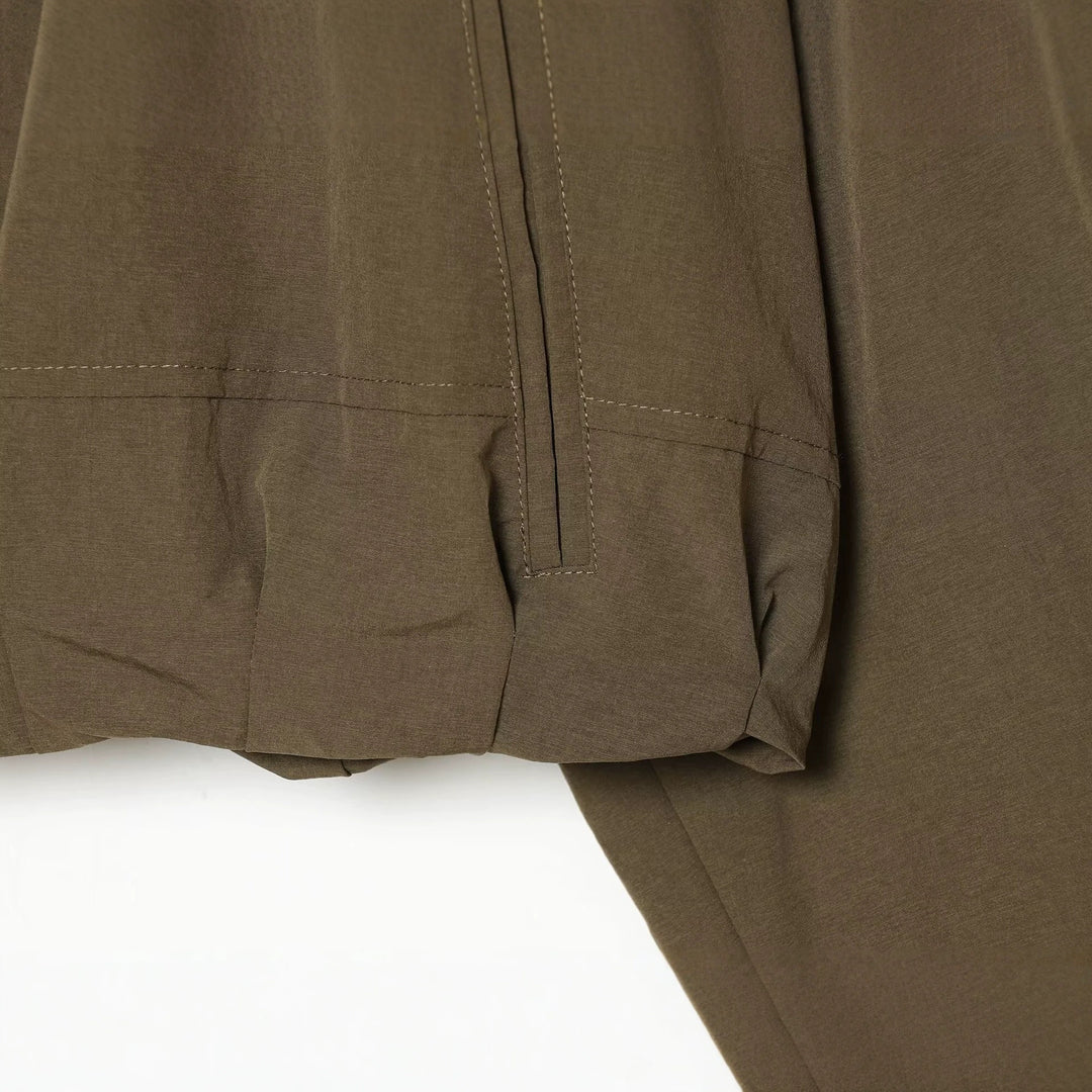 Damen Cropped Boxy-Utility-Jacke mit Reißverschluss und Tunnelzugsaum Drune