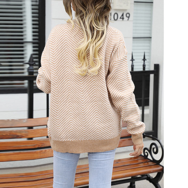 Drune | Gestreifte Strickjacke mit Stilvollem Design