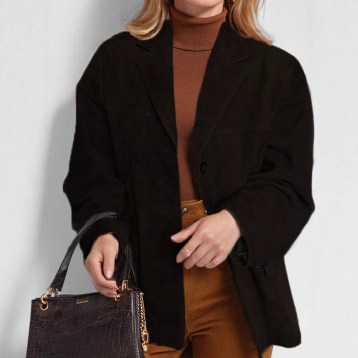 Damen Elegante und gemütliche Blazerjacke Drune