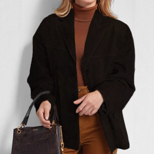 Damen Elegante und gemütliche Blazerjacke Drune