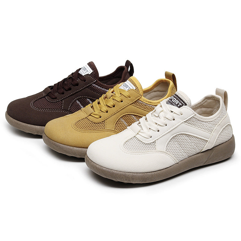 Damen Sportliche Sneakers mit atmungsaktiver Netzoberfläche Drune